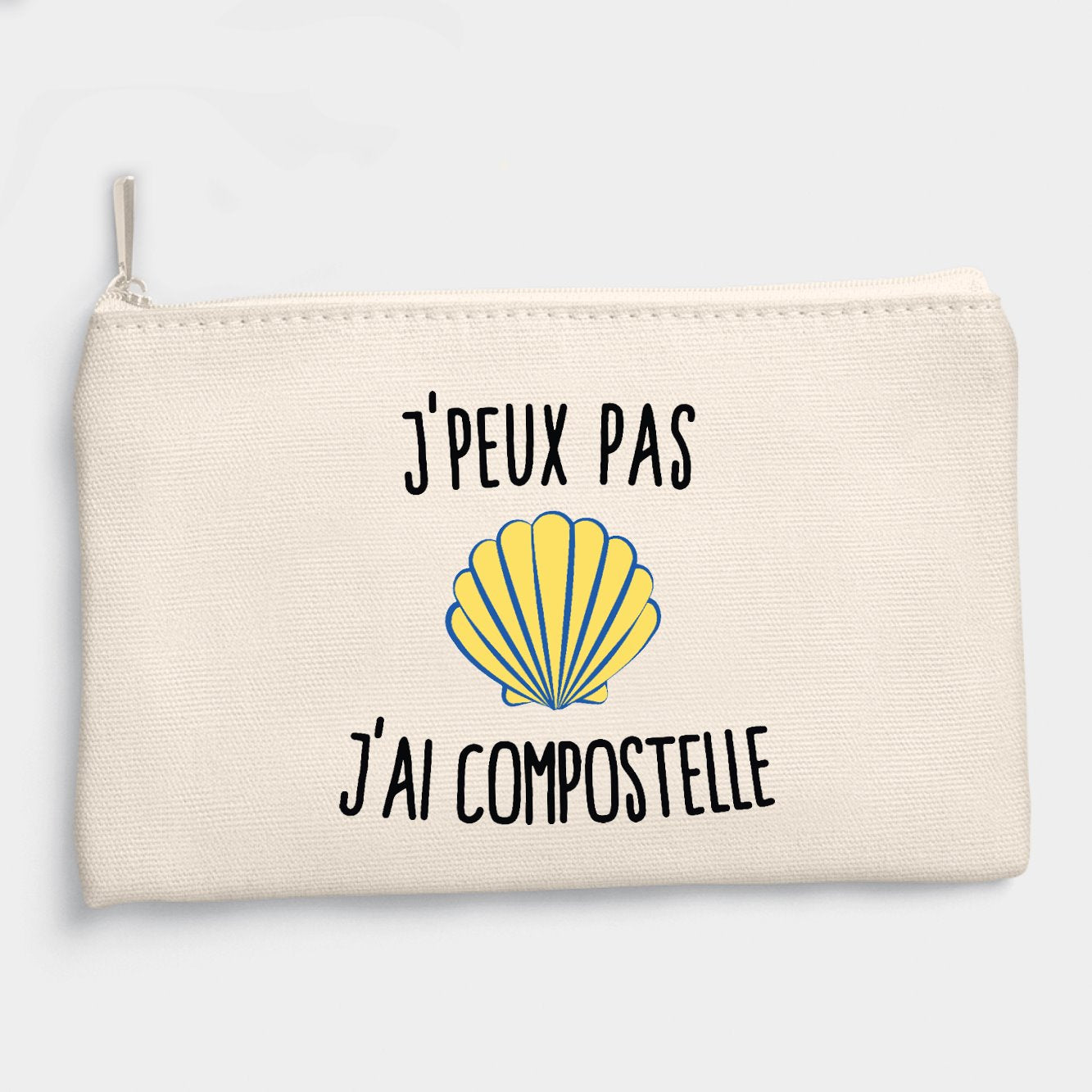 Pochette J'peux pas j'ai Compostelle Beige