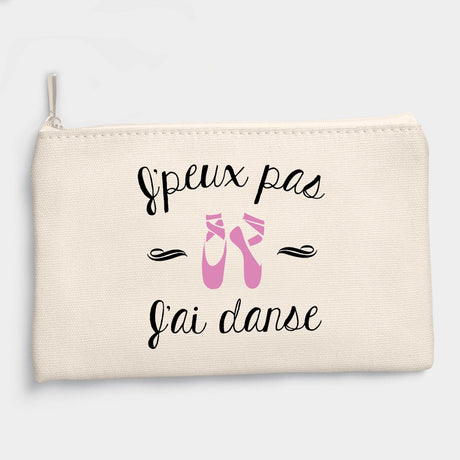 Pochette J'peux pas j'ai danse Beige