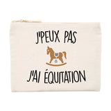 Pochette J'peux pas j'ai équitation 