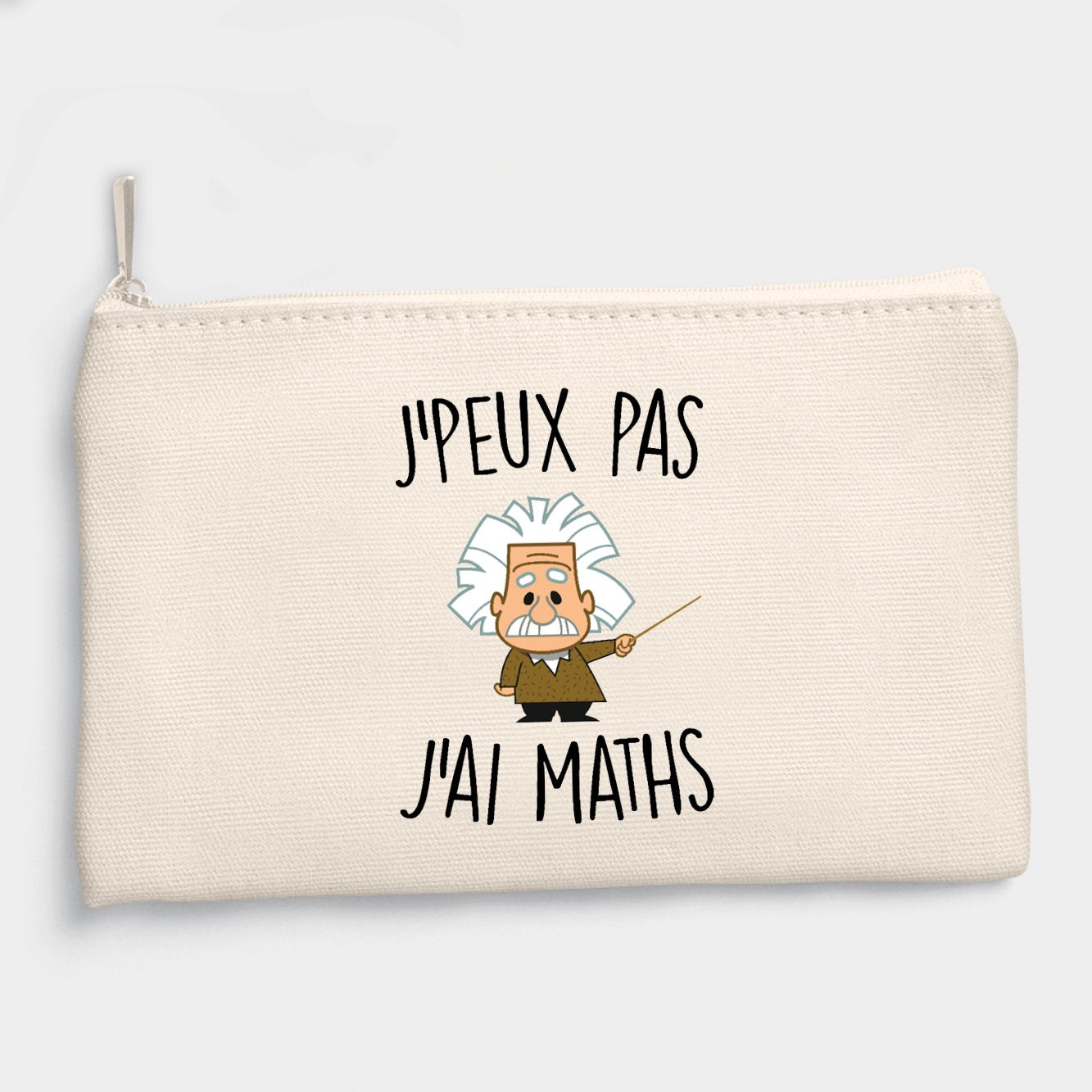 Pochette J'peux pas j'ai maths Beige