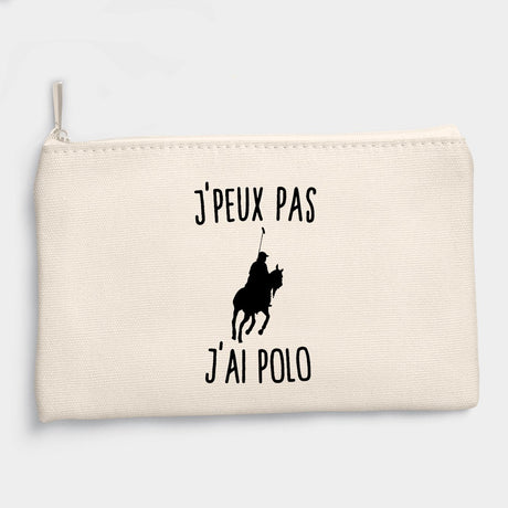 Pochette J'peux pas j'ai polo Beige