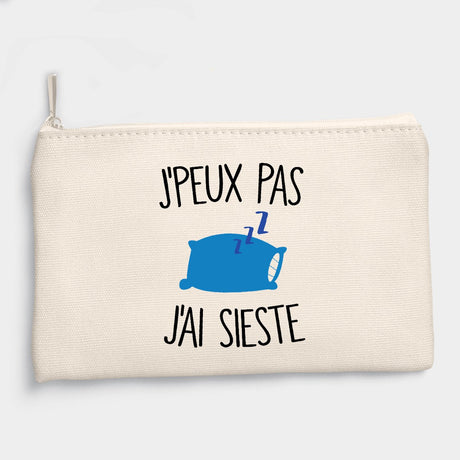 Pochette J'peux pas j'ai sieste Beige