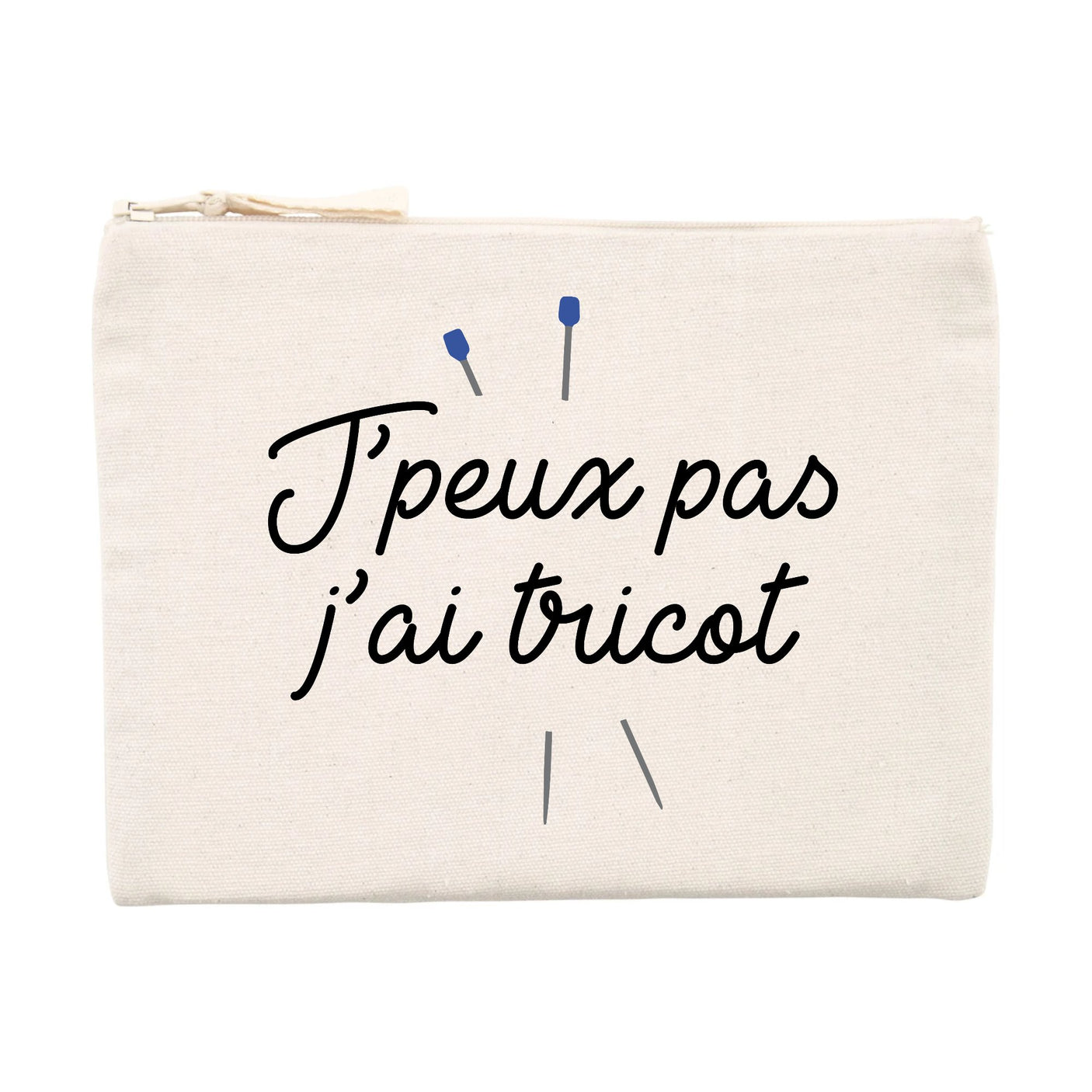 Pochette J'peux pas j'ai tricot 