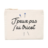 Pochette J'peux pas j'ai tricot 