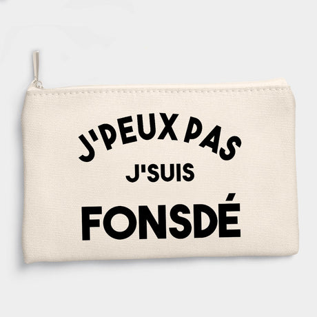 Pochette J'peux pas j'suis fonsdé Beige