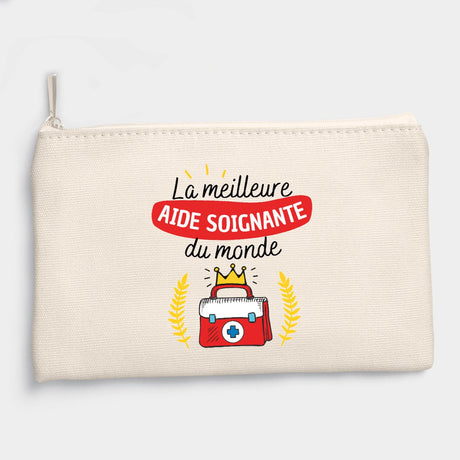 Pochette La meilleure aide soignante du monde Beige