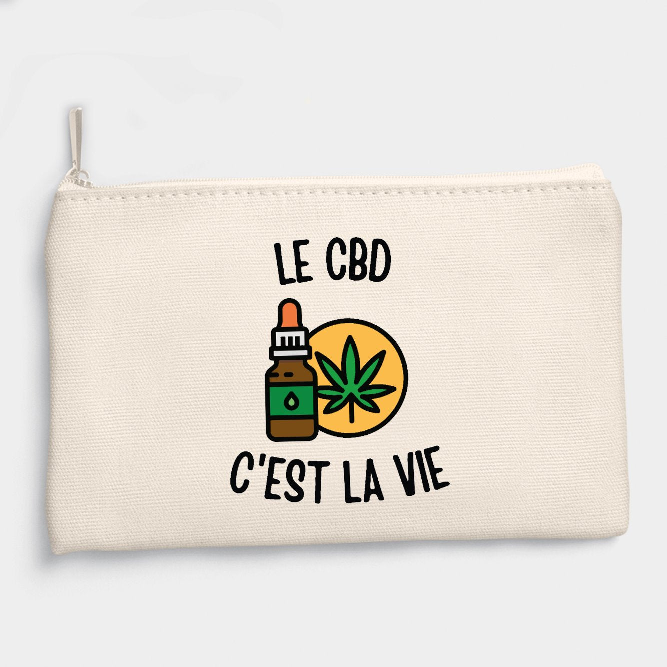 Pochette Le CBD c'est la vie Beige