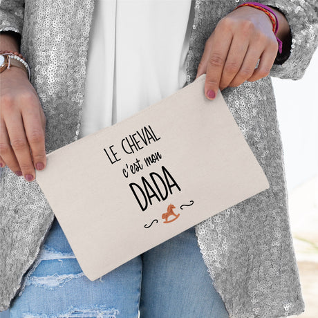 Pochette Le cheval c'est mon dada Beige