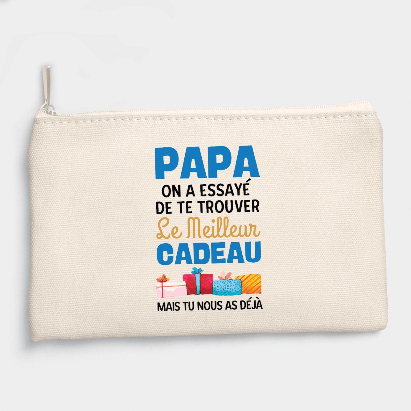 Pochette Le meilleur cadeau pour papa Beige