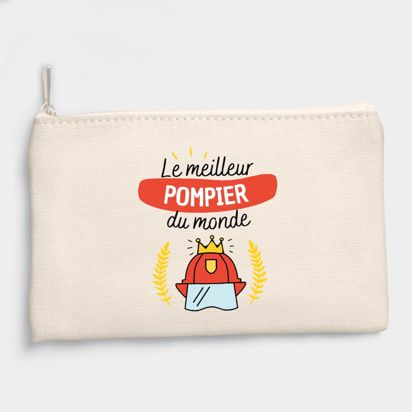 Pochette Le meilleur pompier du monde Beige