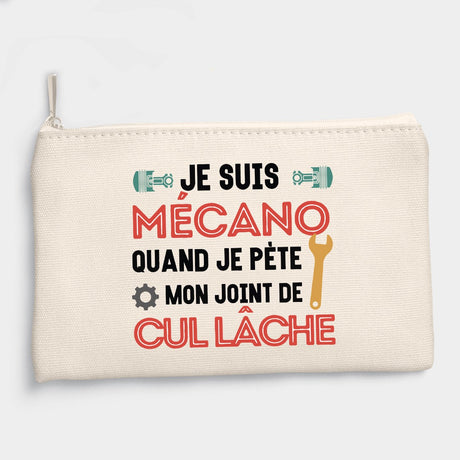 Pochette Mécano mon joint de cul lâche Beige