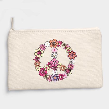 Pochette Peace and Love Beige