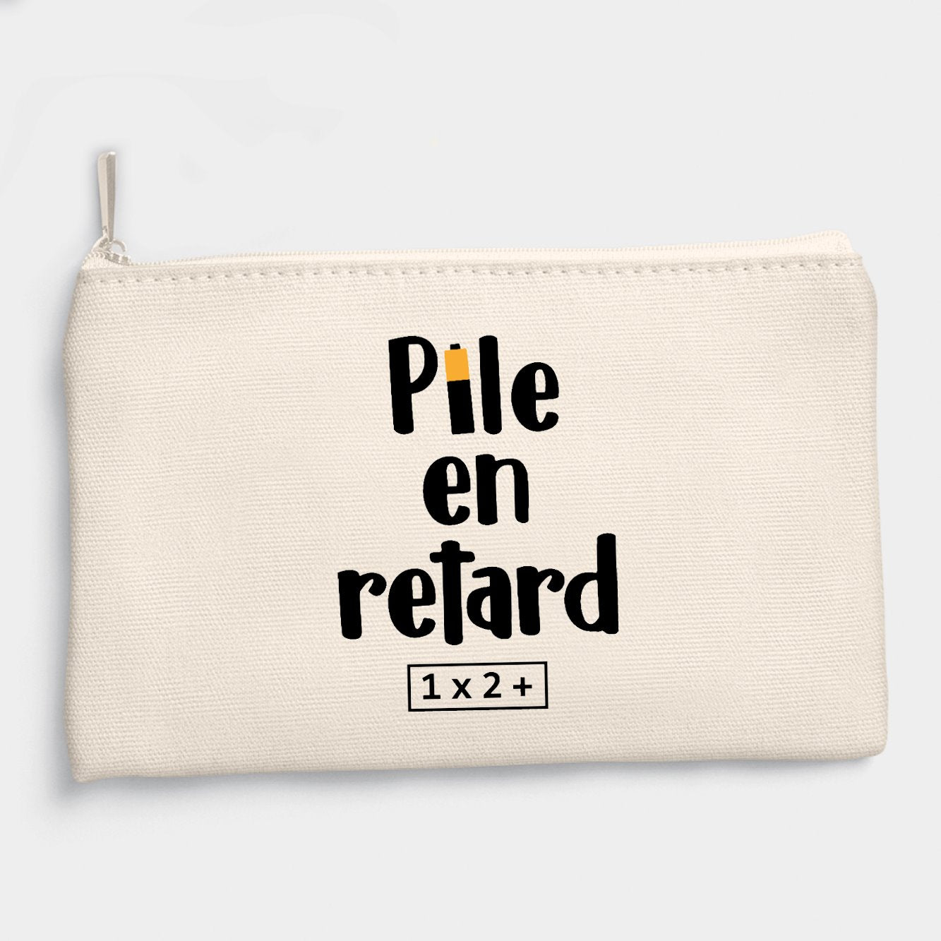 Pochette Pile en retard Beige