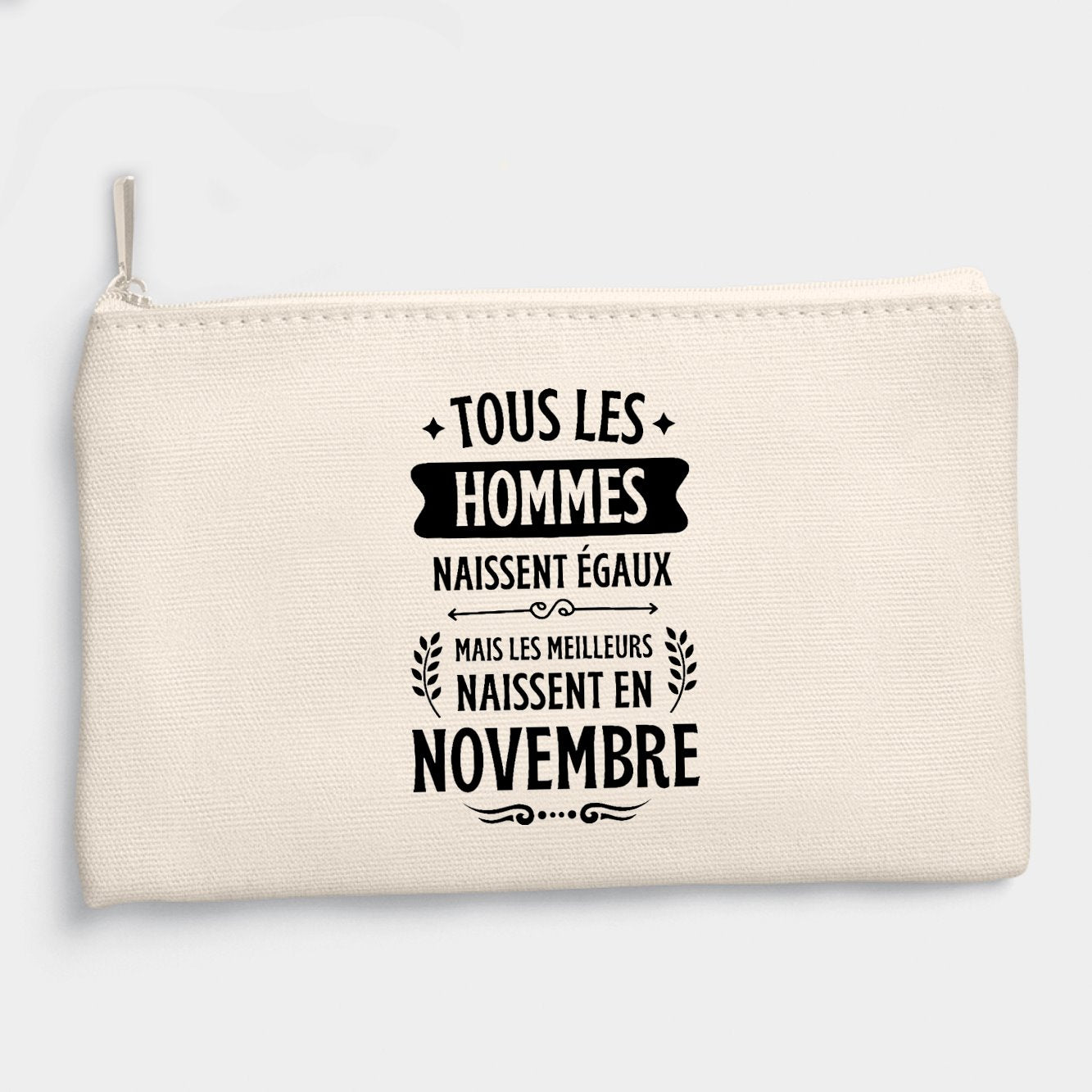 Pochette Tous les hommes naissent égaux les meilleurs en novembre Beige