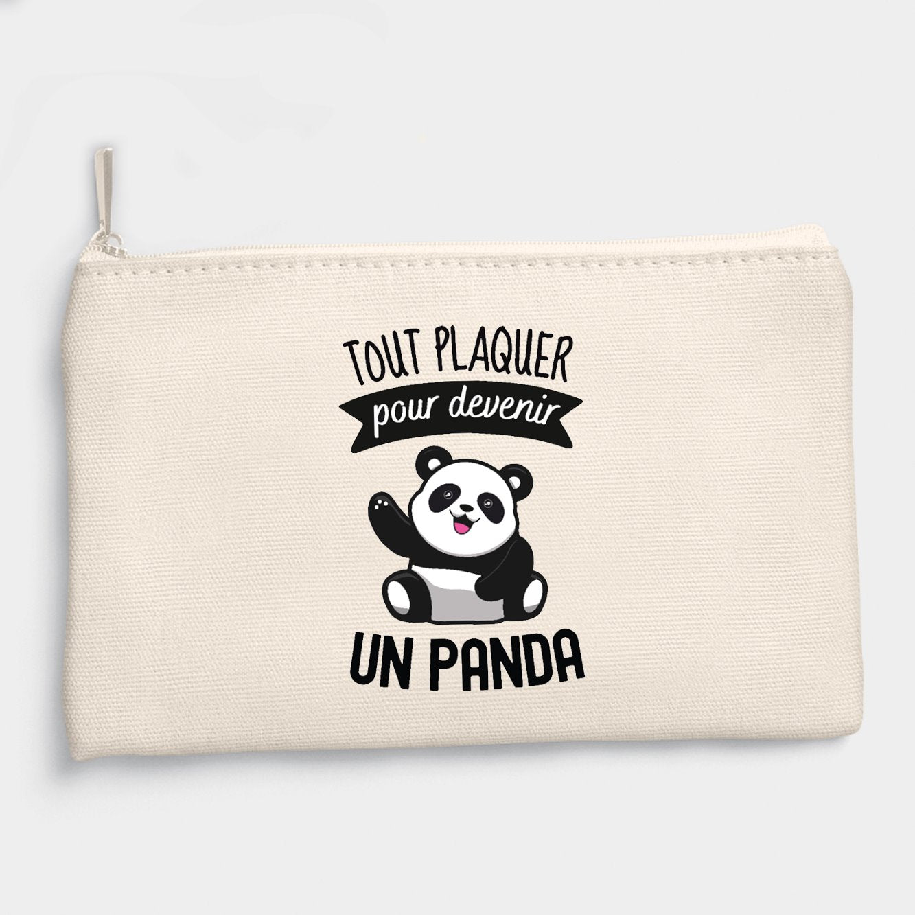 Pochette Tout plaquer pour devenir un panda Beige