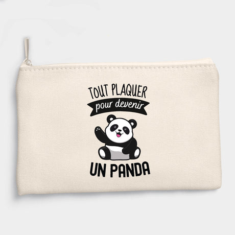 Pochette Tout plaquer pour devenir un panda Beige