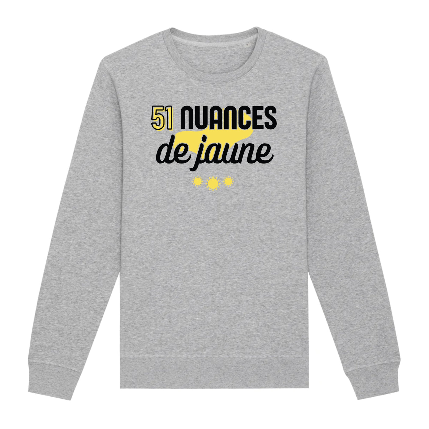 Sweat Adulte 51 nuances de jaune 