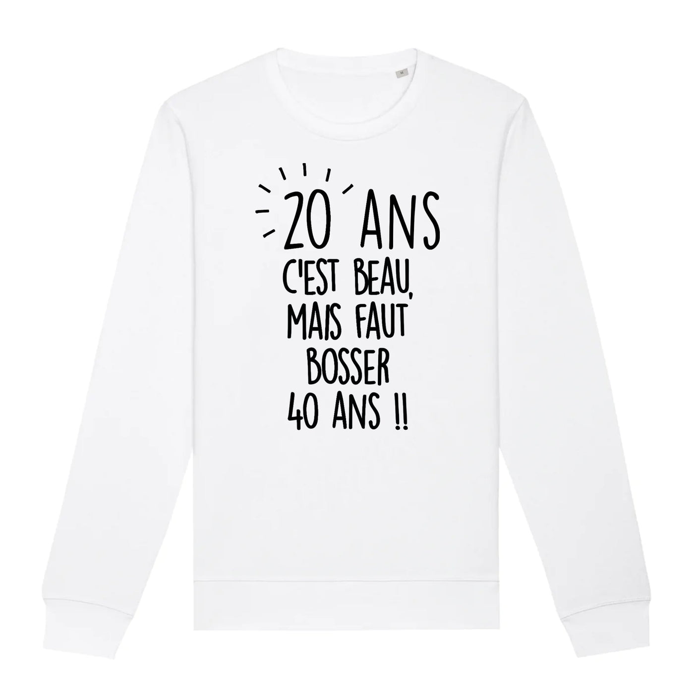 Sweat Adulte Anniversaire 20 ans 