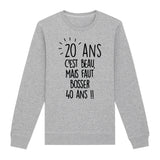 Sweat Adulte Anniversaire 20 ans 