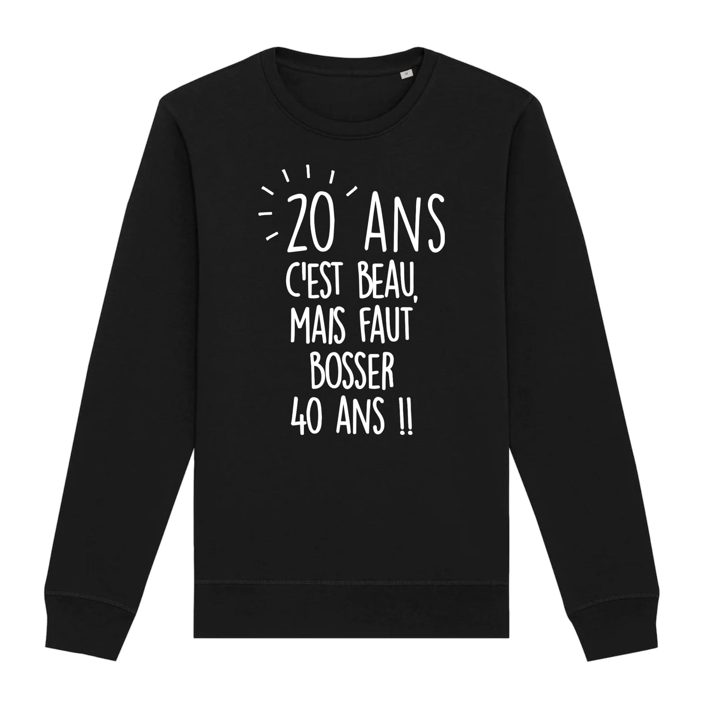 Sweat Adulte Anniversaire 20 ans 