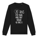 Sweat Adulte Anniversaire 20 ans 