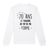 Sweat Adulte Anniversaire 70 ans 