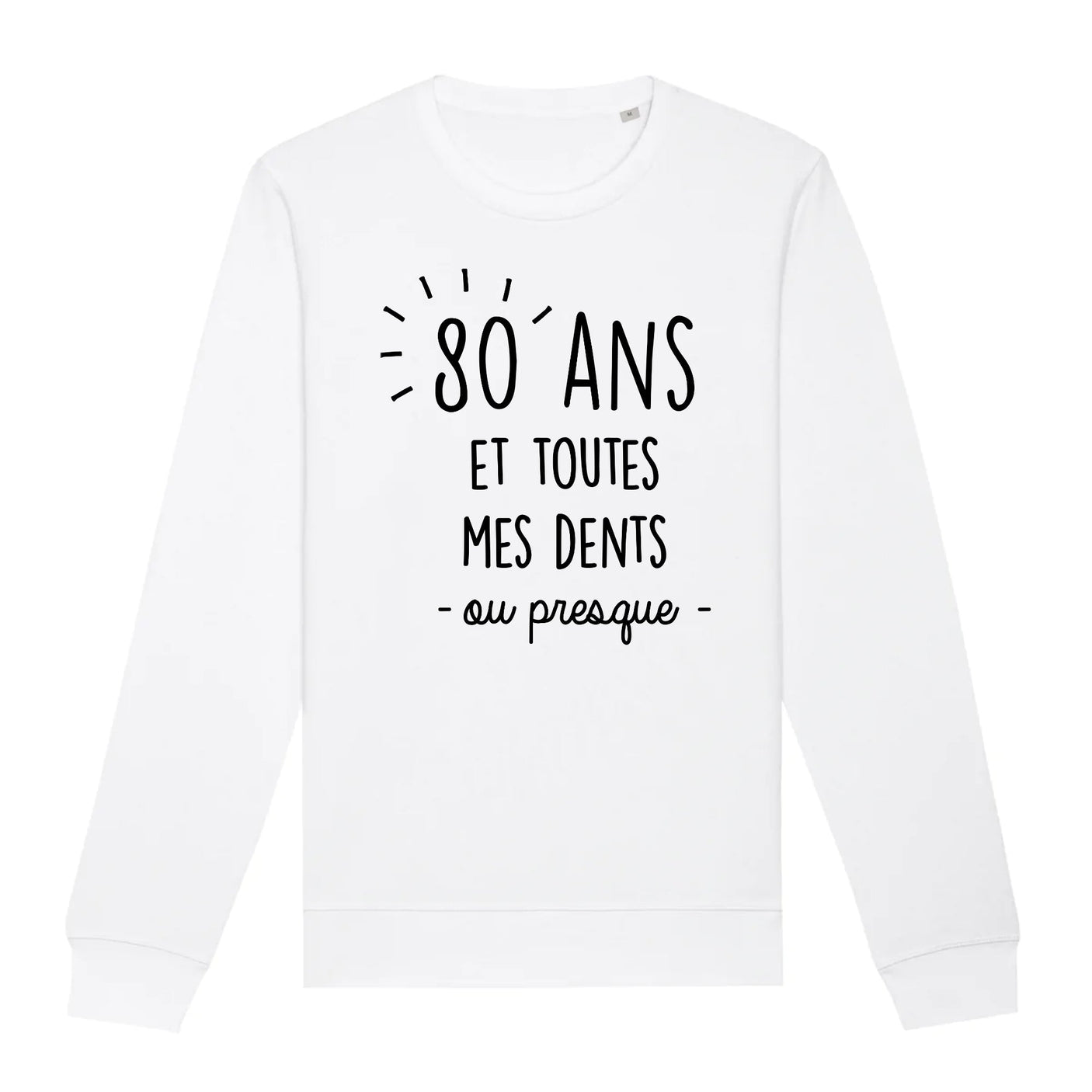 Sweat Adulte Anniversaire 80 ans 