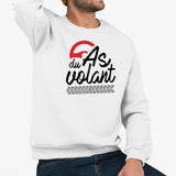 Sweat Adulte As du volant Blanc