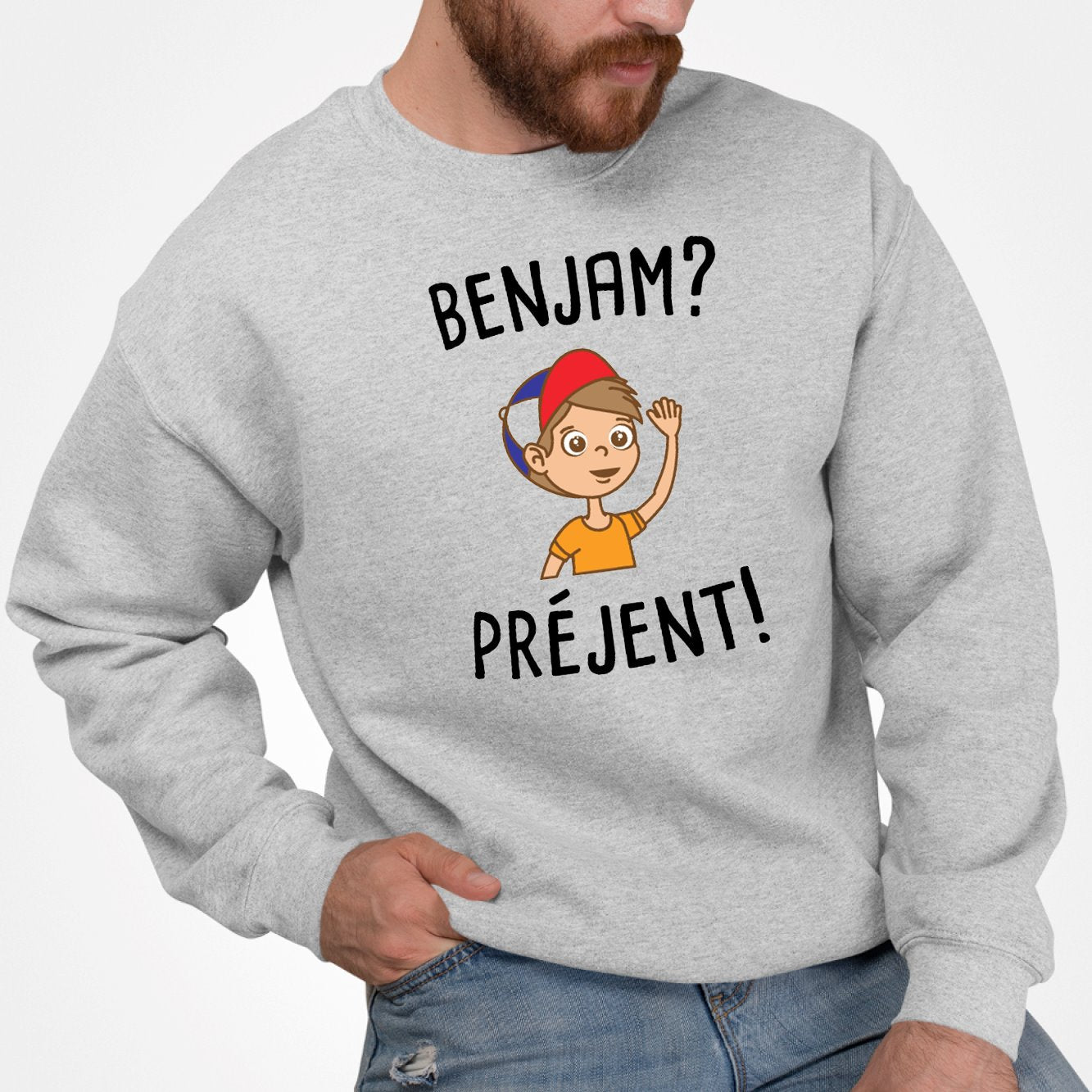 Sweat Adulte Benjam prejent Gris