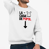 Sweat Adulte Casa de popol Blanc