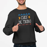 Sweat Adulte Chef de tribu Noir