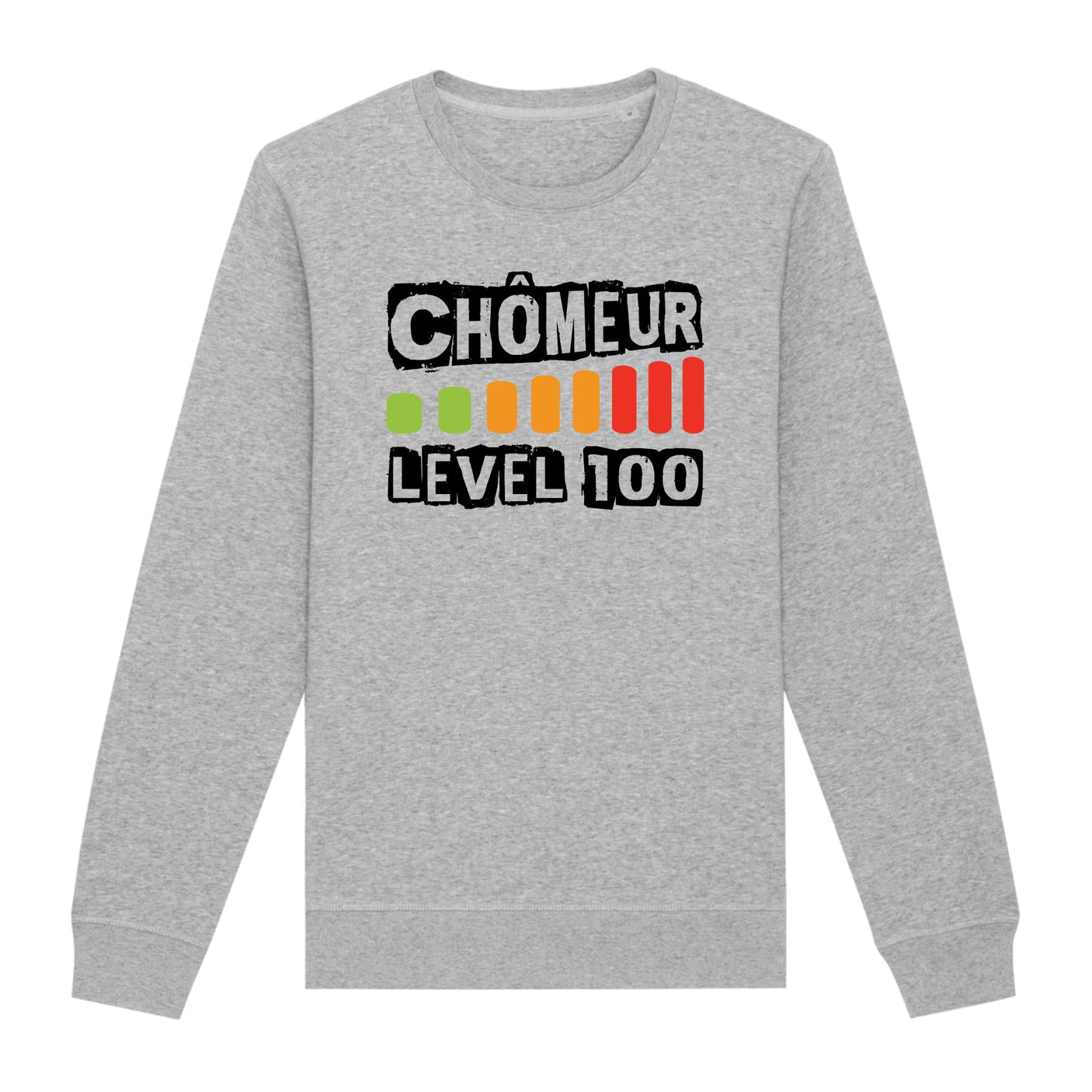 Sweat Adulte Chômeur level 100 