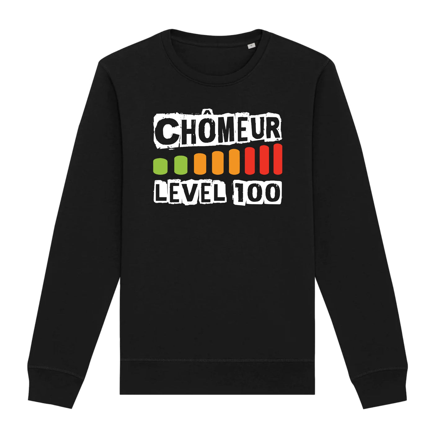 Sweat Adulte Chômeur level 100 