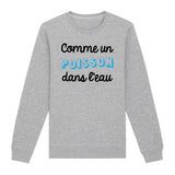 Sweat Adulte Comme un poisson dans l'eau 