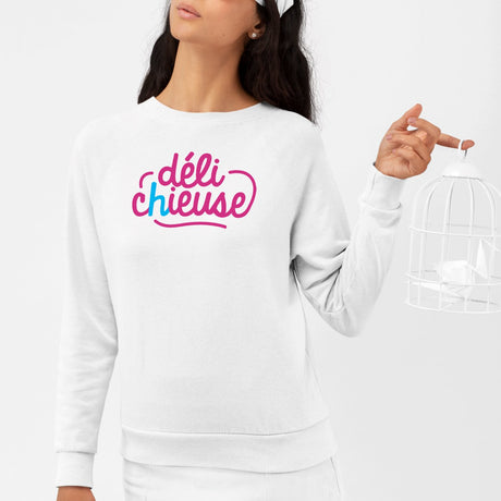 Sweat Adulte Délichieuse Blanc