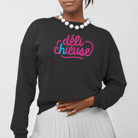 Sweat Adulte Délichieuse Noir