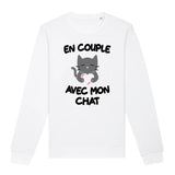 Sweat Adulte En couple avec mon chat 