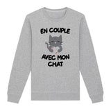 Sweat Adulte En couple avec mon chat 