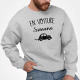 Sweat Adulte En voiture Simone Gris