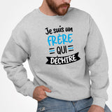 Sweat Adulte Frère qui déchire Gris