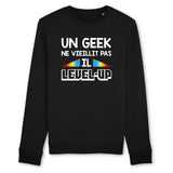 Sweat Adulte Geek level-up 