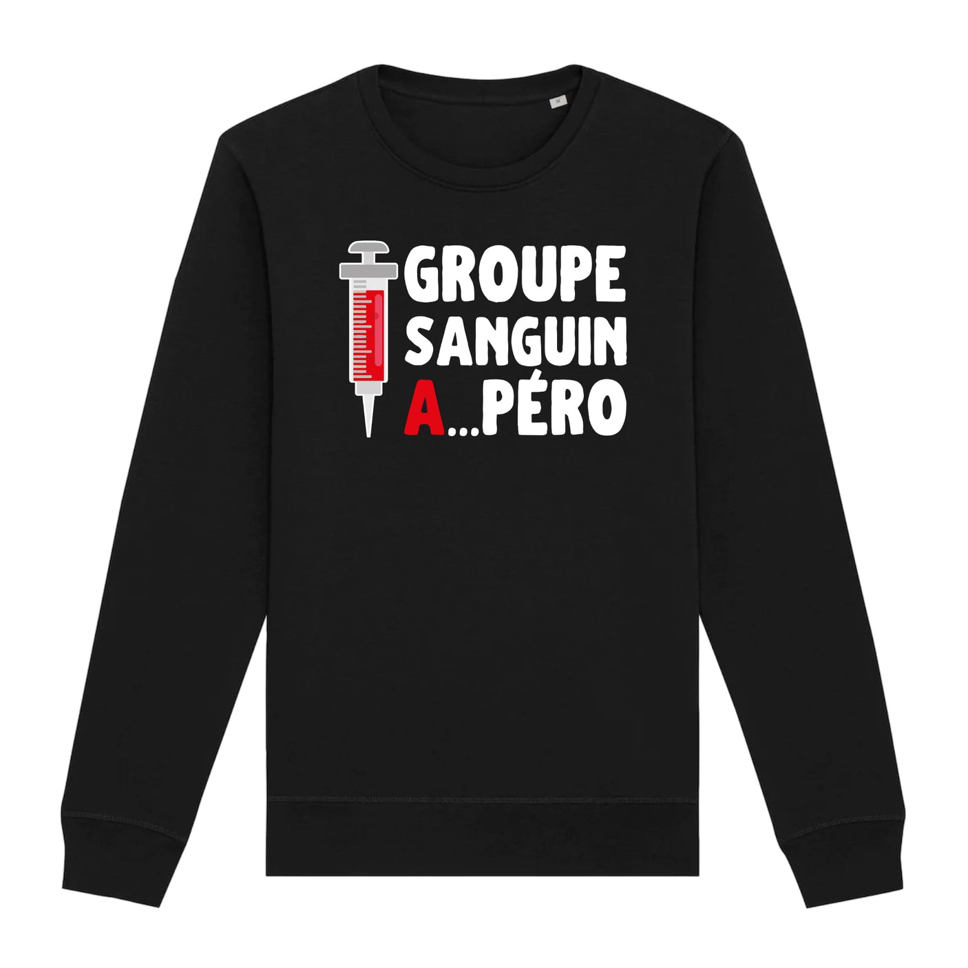 Sweat Adulte Groupe sanguin Apéro 