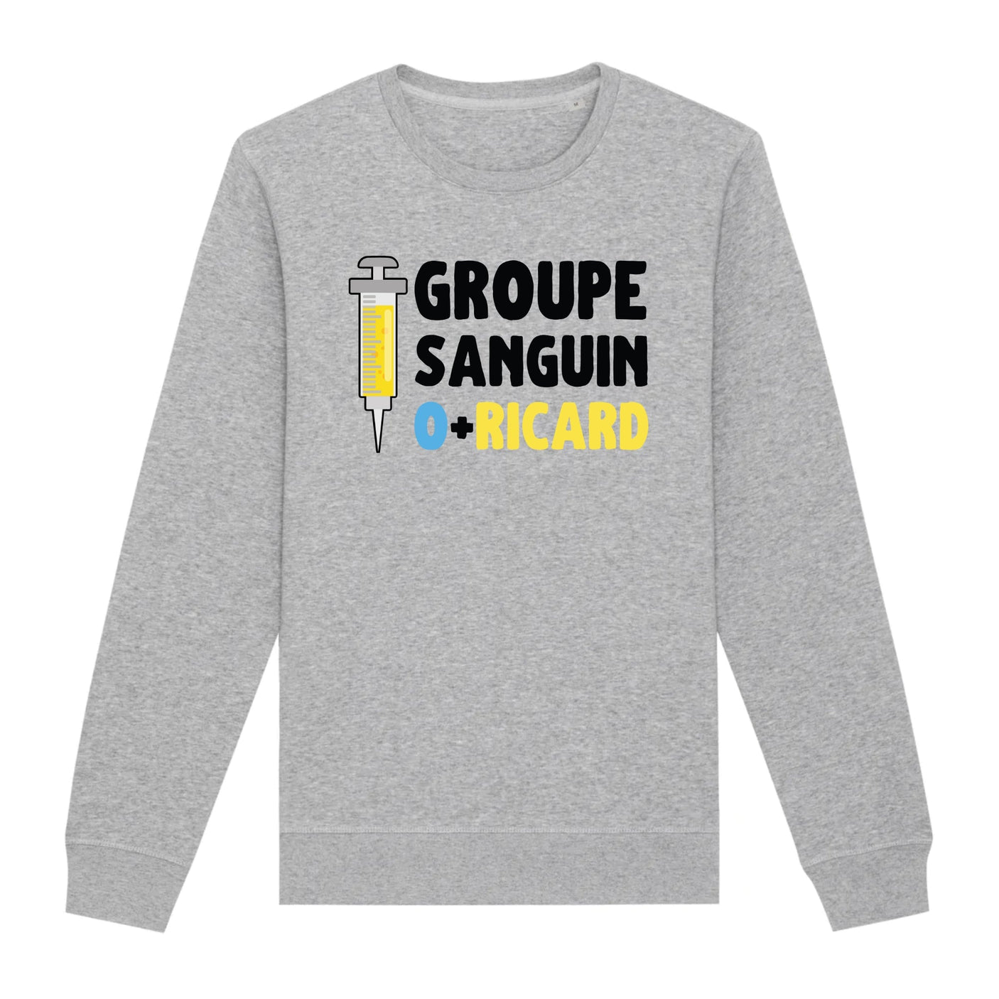 Sweat Adulte Groupe sanguin O + Ricard 