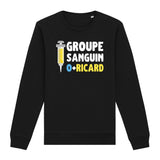 Sweat Adulte Groupe sanguin O + Ricard 