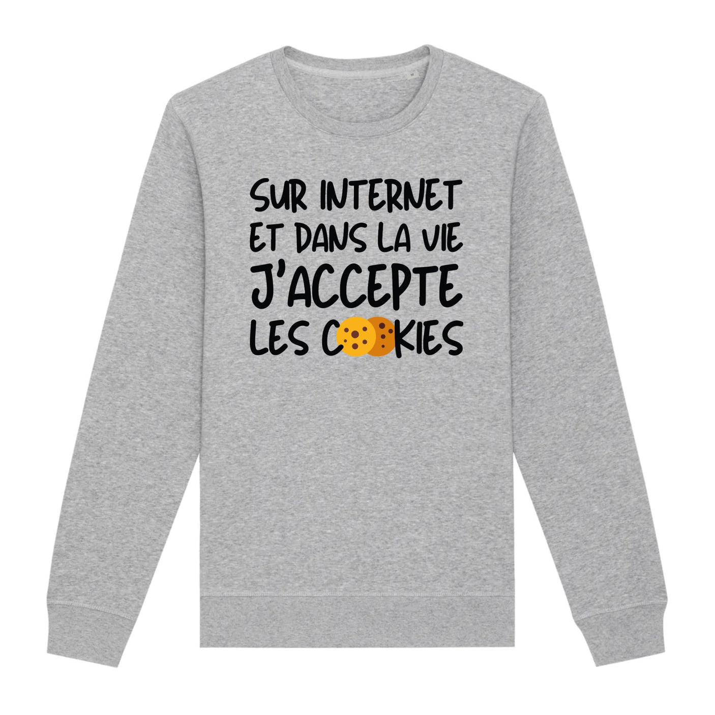 Sweat Adulte J'accepte les cookies 