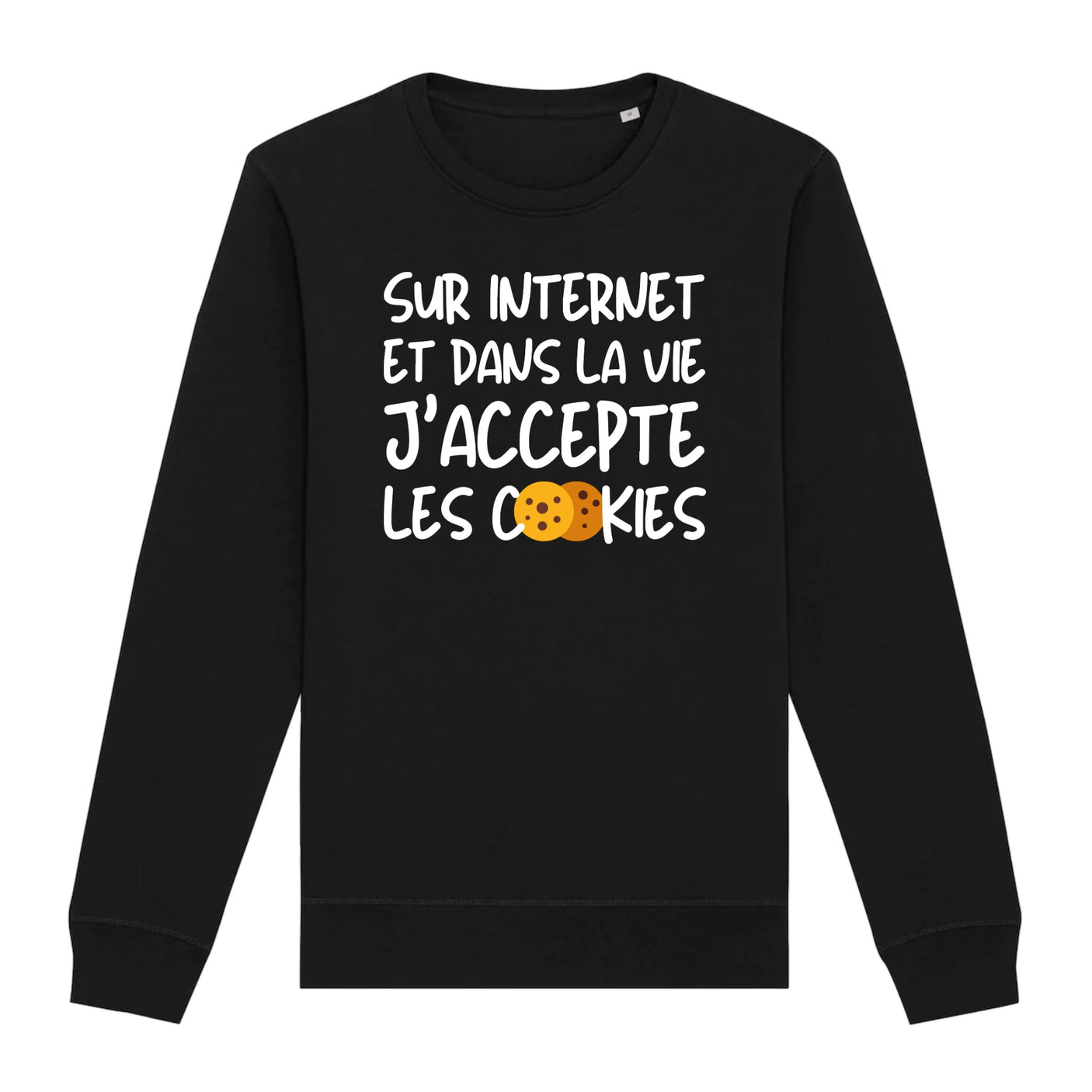 Sweat Adulte J'accepte les cookies 