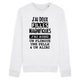 Sweat Adulte J'ai deux filles magnifiques 