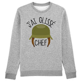 Sweat Adulte J'ai glissé chef 