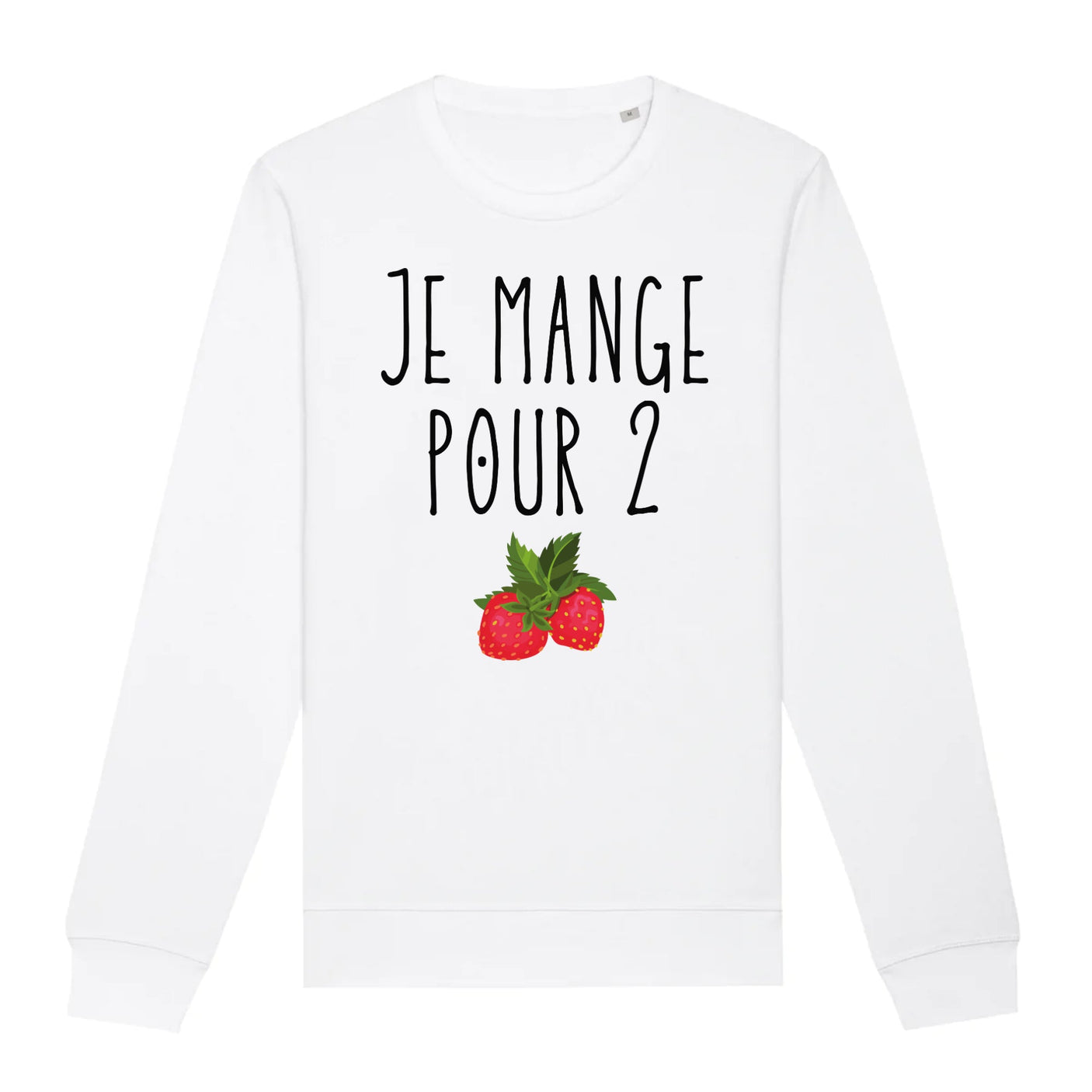 Sweat Adulte Je mange pour 2 