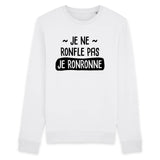 Sweat Adulte Je ne ronfle pas je ronronne 